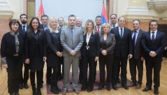 19 February 2015 The members of the Parliamentary Friendship Group with Brazil in meeting with the Brazilian delegation